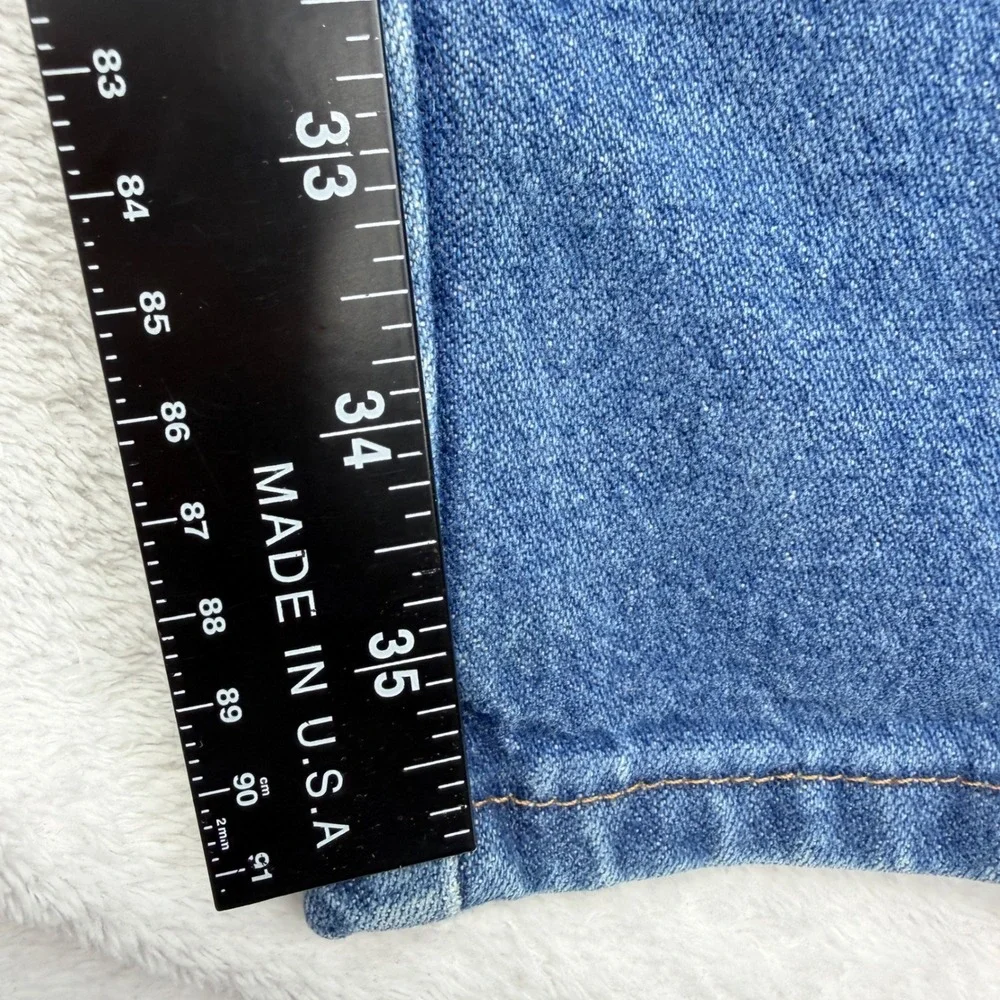 Wrangler Jeans Mens 34x36 Blue Cowboy Cut Slim Fit Straight Leg Denim Rodeo